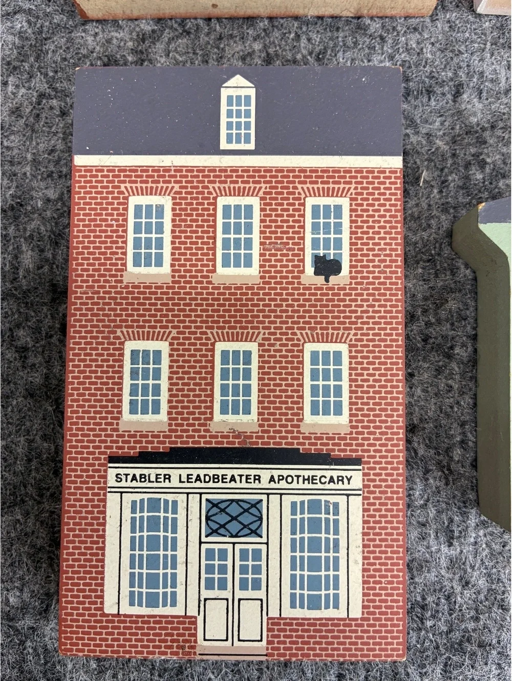 The Cats Meow Lot Stabler Leadbeater Apothecary Wooden House 1990s #6